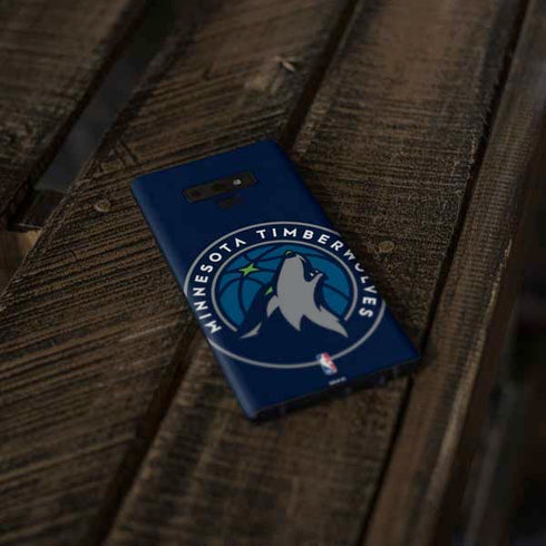 NBA Minnesota Timberwolves Large Logo Galaxy Note 9 Skin