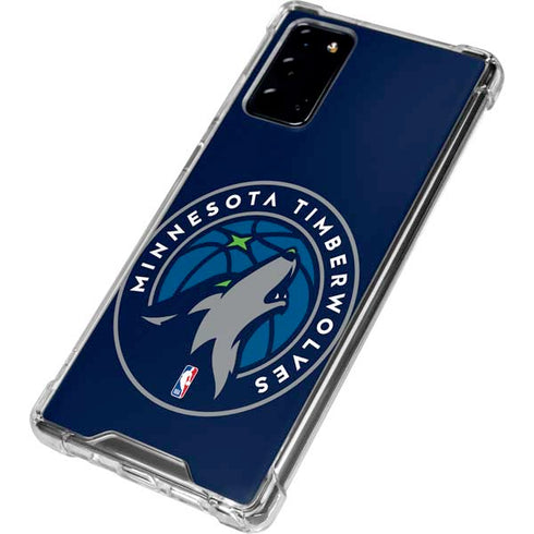 NBA Minnesota Timberwolves Large Logo Galaxy Note20 5G Clear Case