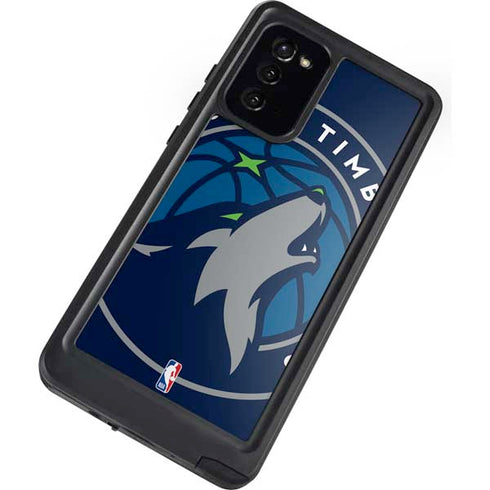 NBA Minnesota Timberwolves Large Logo Galaxy Note20 5G Waterproof Case