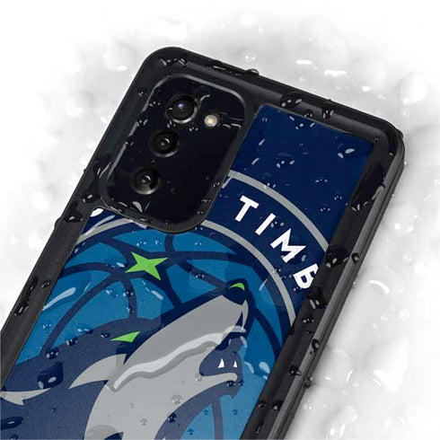 NBA Minnesota Timberwolves Large Logo Galaxy Note20 5G Waterproof Case
