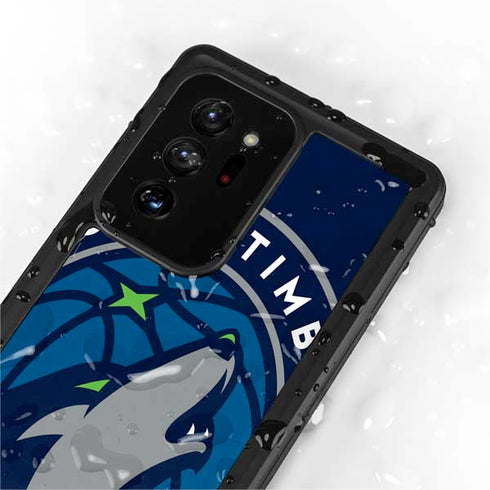 NBA Minnesota Timberwolves Large Logo Galaxy Note20 Ultra 5G Waterproof Case
