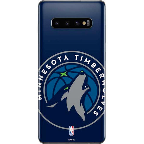 NBA Minnesota Timberwolves Large Logo Galaxy S10 Plus Skin