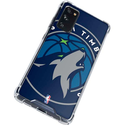 NBA Minnesota Timberwolves Large Logo Galaxy S20 FE Clear Case