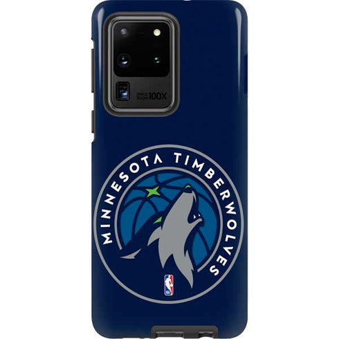 NBA Minnesota Timberwolves Large Logo Galaxy S20 Ultra 5G Pro Case