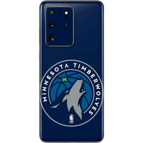 NBA Minnesota Timberwolves Large Logo Galaxy S20 Ultra 5G Skin