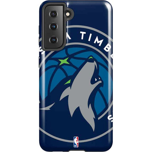 NBA Minnesota Timberwolves Large Logo Galaxy S21 5G Pro Case