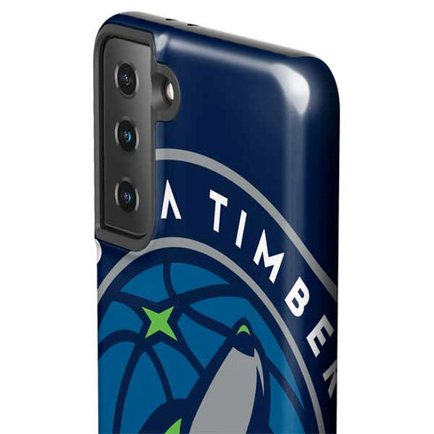 NBA Minnesota Timberwolves Large Logo Galaxy S21 FE Pro Case