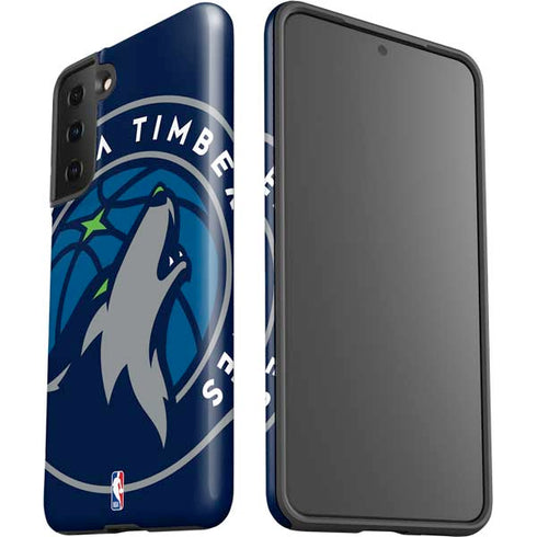 NBA Minnesota Timberwolves Large Logo Galaxy S21 FE Pro Case