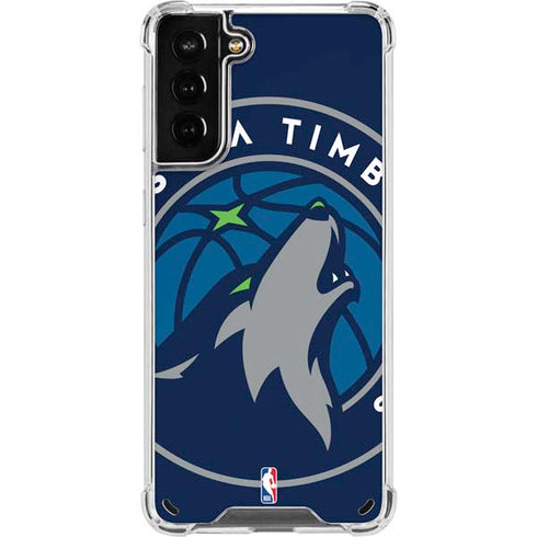 NBA Minnesota Timberwolves Large Logo Galaxy S21 Plus 5G Clear Case