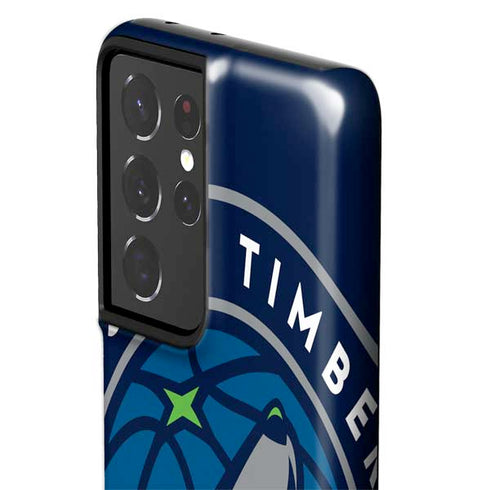 NBA Minnesota Timberwolves Large Logo Galaxy S21 Ultra 5G Pro Case