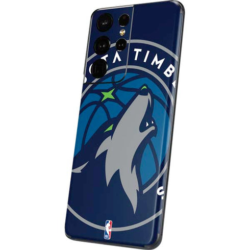 NBA Minnesota Timberwolves Large Logo Galaxy S21 Ultra 5G Skin