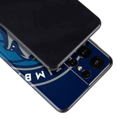 NBA Minnesota Timberwolves Large Logo Galaxy S21 Ultra 5G Skin