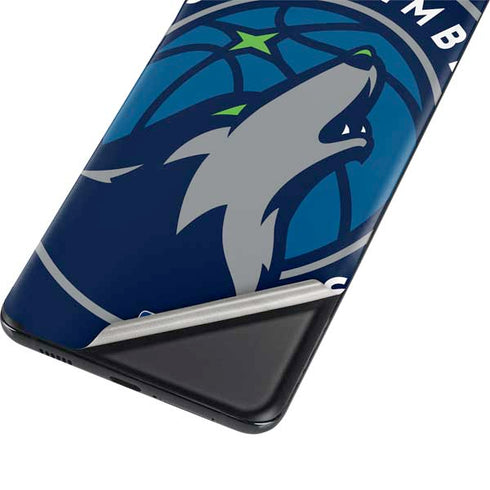 NBA Minnesota Timberwolves Large Logo Galaxy S21 Ultra 5G Skin