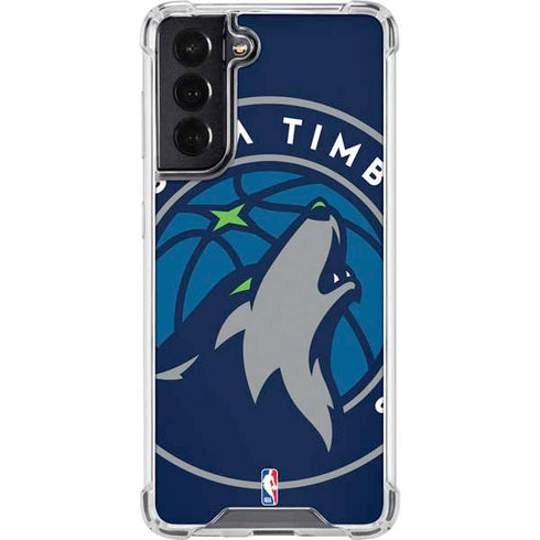 NBA Minnesota Timberwolves Large Logo Galaxy S22 Clear Case