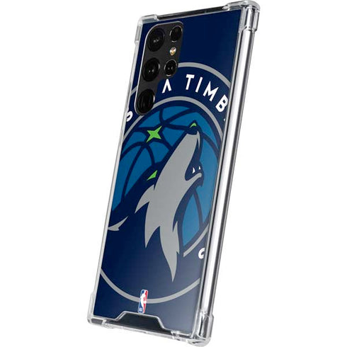 NBA Minnesota Timberwolves Large Logo Galaxy S22 Ultra Clear Case