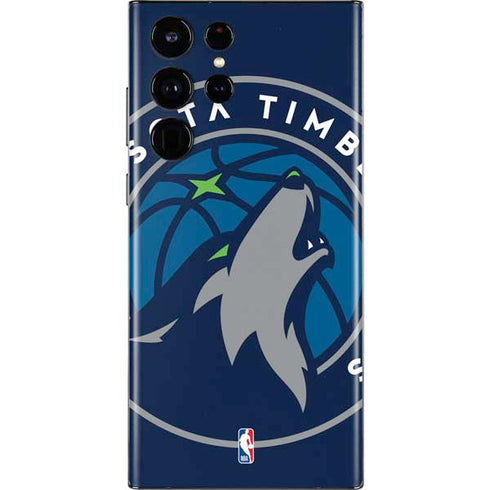 NBA Minnesota Timberwolves Large Logo Galaxy S22 Ultra Skin