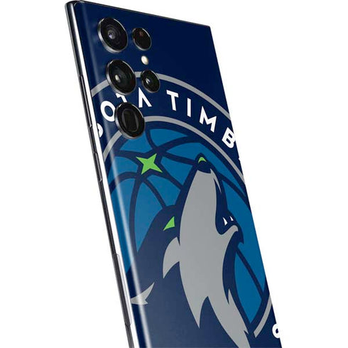 NBA Minnesota Timberwolves Large Logo Galaxy S22 Ultra Skin