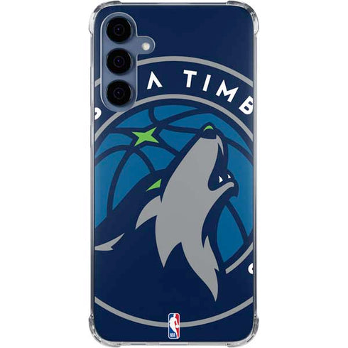 NBA Minnesota Timberwolves Large Logo Galaxy S24 Clear Case