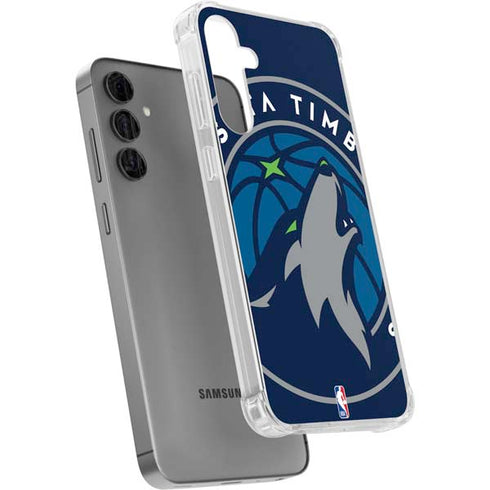 NBA Minnesota Timberwolves Large Logo Galaxy S24 Plus Clear Case