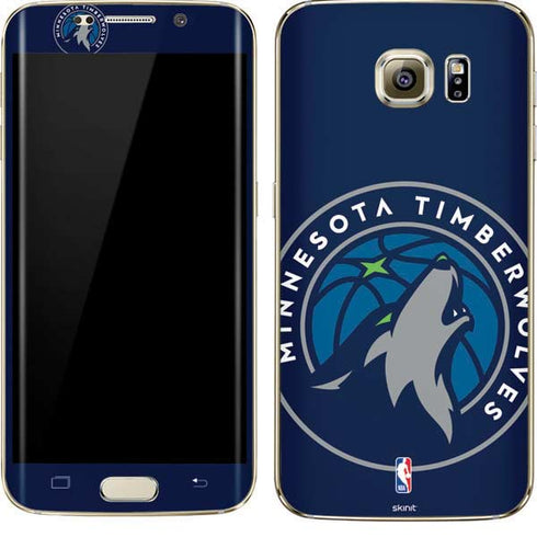 NBA Minnesota Timberwolves Large Logo Galaxy S7 Edge Skin
