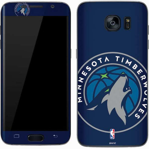 NBA Minnesota Timberwolves Large Logo Galaxy S7 Skin