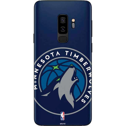 NBA Minnesota Timberwolves Large Logo Galaxy S9 Plus Skin