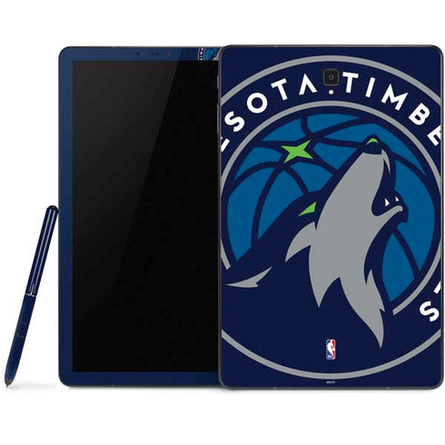 NBA Minnesota Timberwolves Large Logo Samsung Galaxy Tab Skin