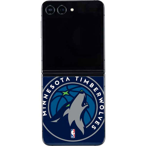 NBA Minnesota Timberwolves Large Logo Galaxy Z Flip5 5G Skin