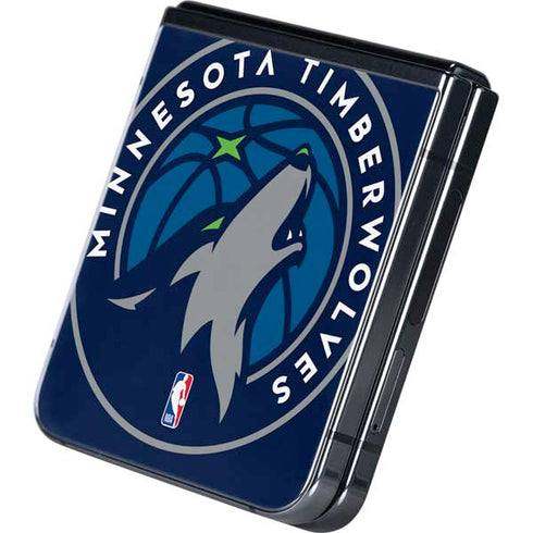 NBA Minnesota Timberwolves Large Logo Galaxy Z Flip5 5G Skin