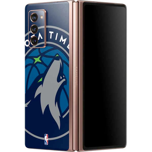 NBA Minnesota Timberwolves Large Logo Galaxy Z Fold2 5G Skin