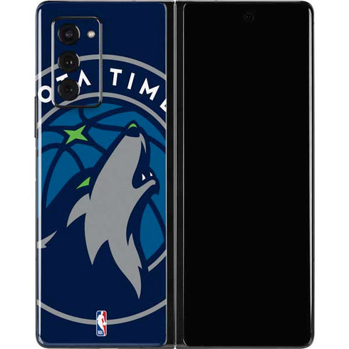 NBA Minnesota Timberwolves Large Logo Galaxy Z Fold2 5G Skin