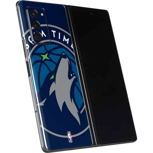 NBA Minnesota Timberwolves Large Logo Galaxy Z Fold2 5G Skin
