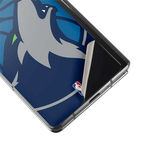 NBA Minnesota Timberwolves Large Logo Galaxy Z Fold2 5G Skin