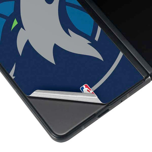 NBA Minnesota Timberwolves Large Logo Galaxy Z Fold3 5G Skin