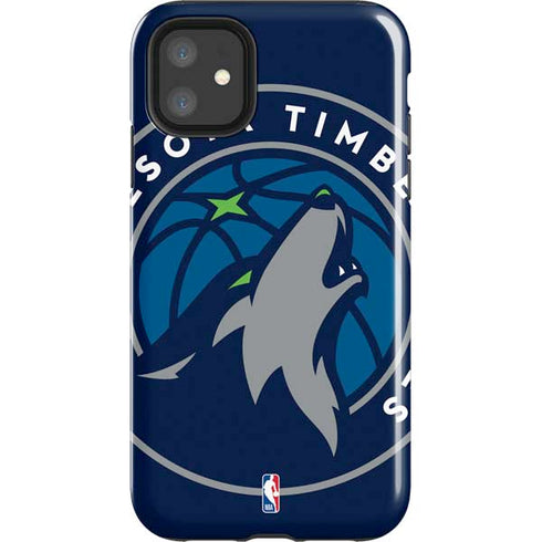 NBA Minnesota Timberwolves Large Logo iPhone 11 Impact Case