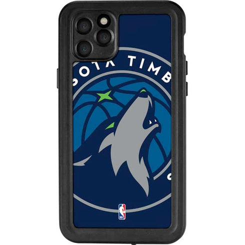 NBA Minnesota Timberwolves Large Logo iPhone 11 Pro Max Waterproof Case