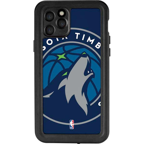 NBA Minnesota Timberwolves Large Logo iPhone 11 Pro Waterproof Case