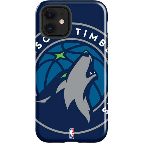NBA Minnesota Timberwolves Large Logo iPhone 12 Impact Case