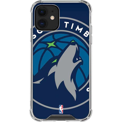NBA Minnesota Timberwolves Large Logo iPhone 12 Mini Clear Case