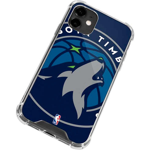 NBA Minnesota Timberwolves Large Logo iPhone 12 Mini Clear Case
