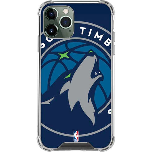 NBA Minnesota Timberwolves Large Logo iPhone 12 Pro Clear Case
