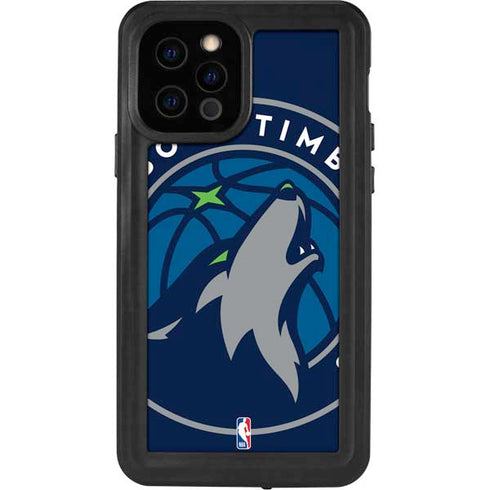 NBA Minnesota Timberwolves Large Logo iPhone 12 Pro Waterproof Case