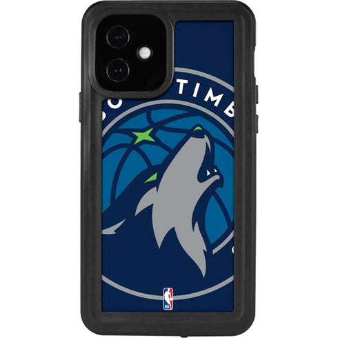 NBA Minnesota Timberwolves Large Logo iPhone 12 Waterproof Case