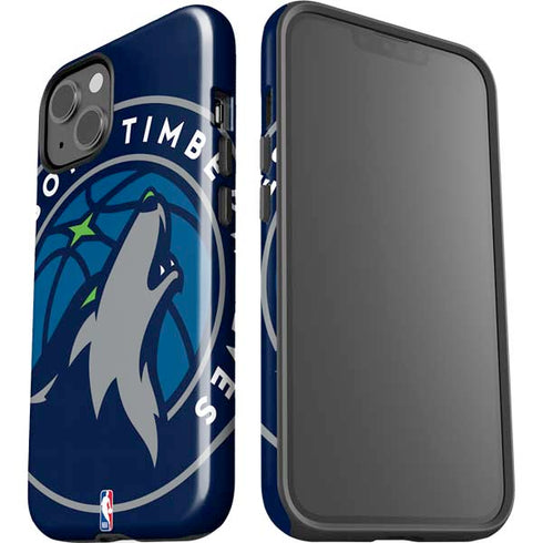 NBA Minnesota Timberwolves Large Logo iPhone 15 Plus Impact Case