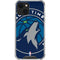 NBA Minnesota Timberwolves Large Logo iPhone 14 Plus Clear Case