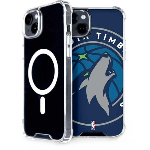 NBA Minnesota Timberwolves Large Logo iPhone 14 Plus MagSafe Case