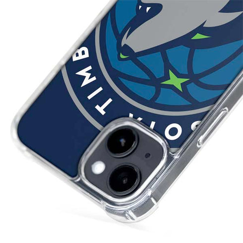NBA Minnesota Timberwolves Large Logo iPhone 15 Plus MagSafe Case
