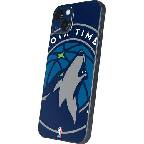 NBA Minnesota Timberwolves Large Logo iPhone 15 Plus Skin