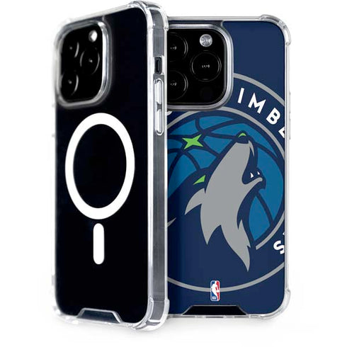 NBA Minnesota Timberwolves Large Logo iPhone 15 Pro MagSafe Case