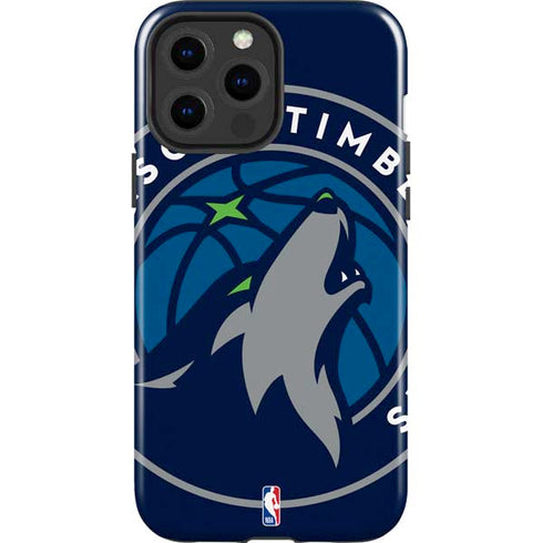 NBA Minnesota Timberwolves Large Logo iPhone 15 Pro Max Impact Case